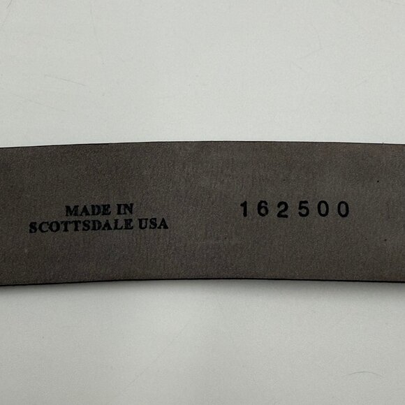 Remo Tulliani Italian Calfskin Leather Belt Mens Size 34 Black Dress Casual - Picture 6 of 9